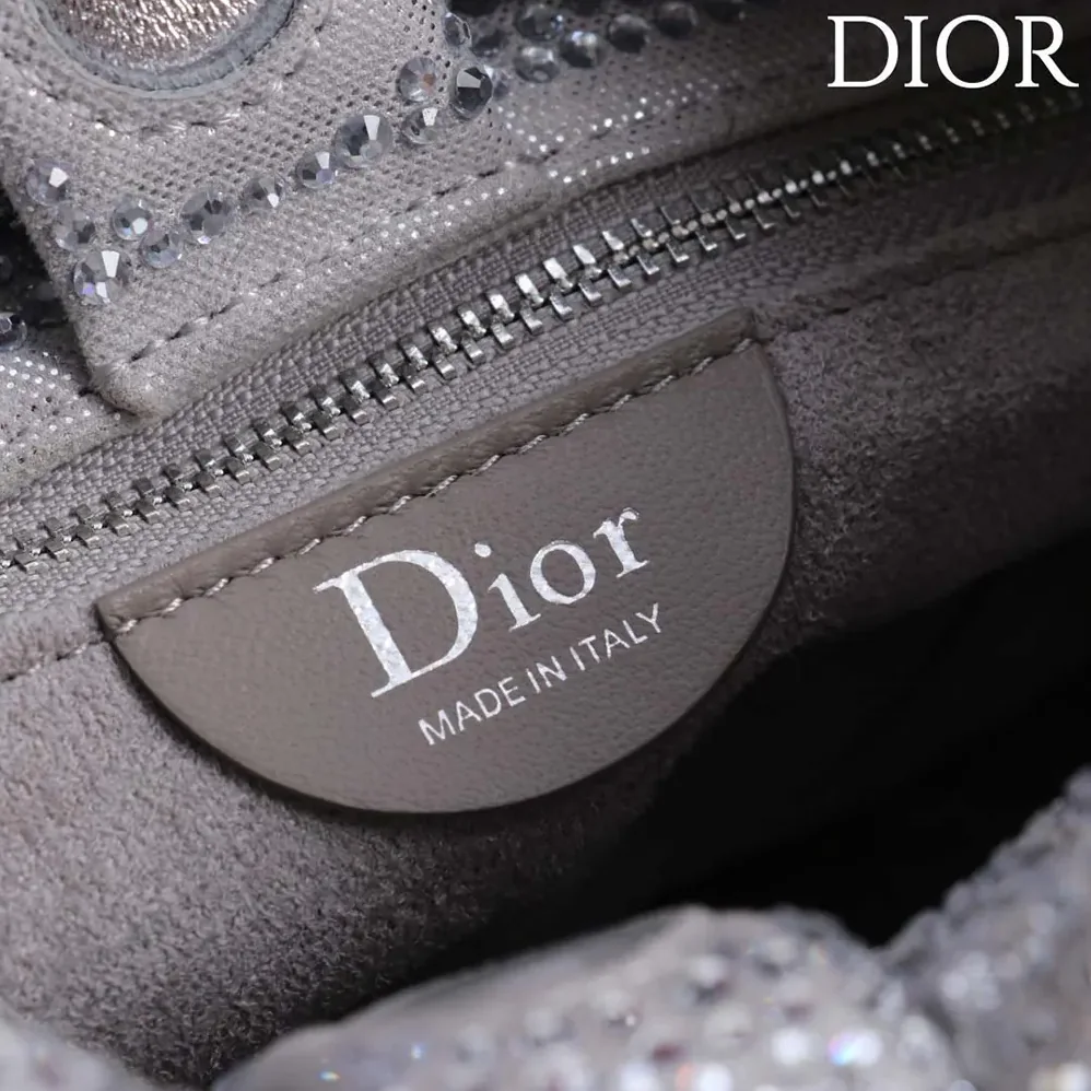 Dior Small Dior Bow Bag Silver for Women in Tone Goatskin and Strass Dior Small Dior Bow Bag Silver for Women in Tone Goatskin and Strass