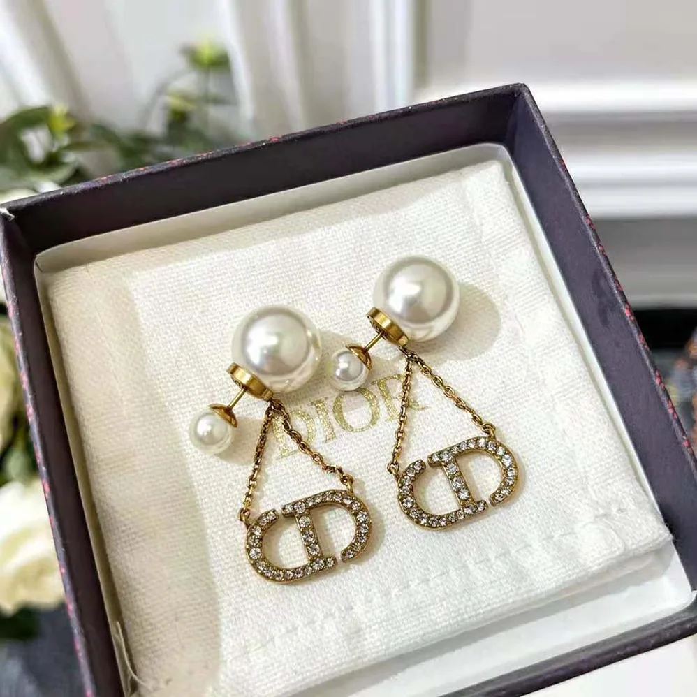Dior Tribales Earrings Antique Gold for Women in Finish Metal