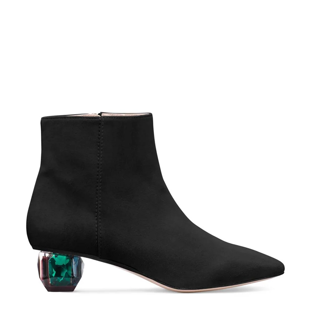 Stuart Weitzman Shoes The Dark Star Bootie 45mm Heel for Women in Black