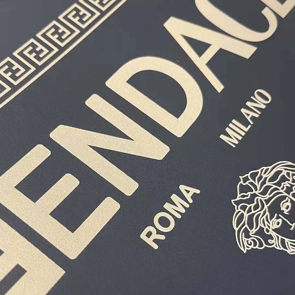 Fendi Sunshine Medium Fendace Printed Black Leather Logo Shopper for Women Fendi Sunshine Medium Fendace Printed Black Leather Logo Shopper for Women