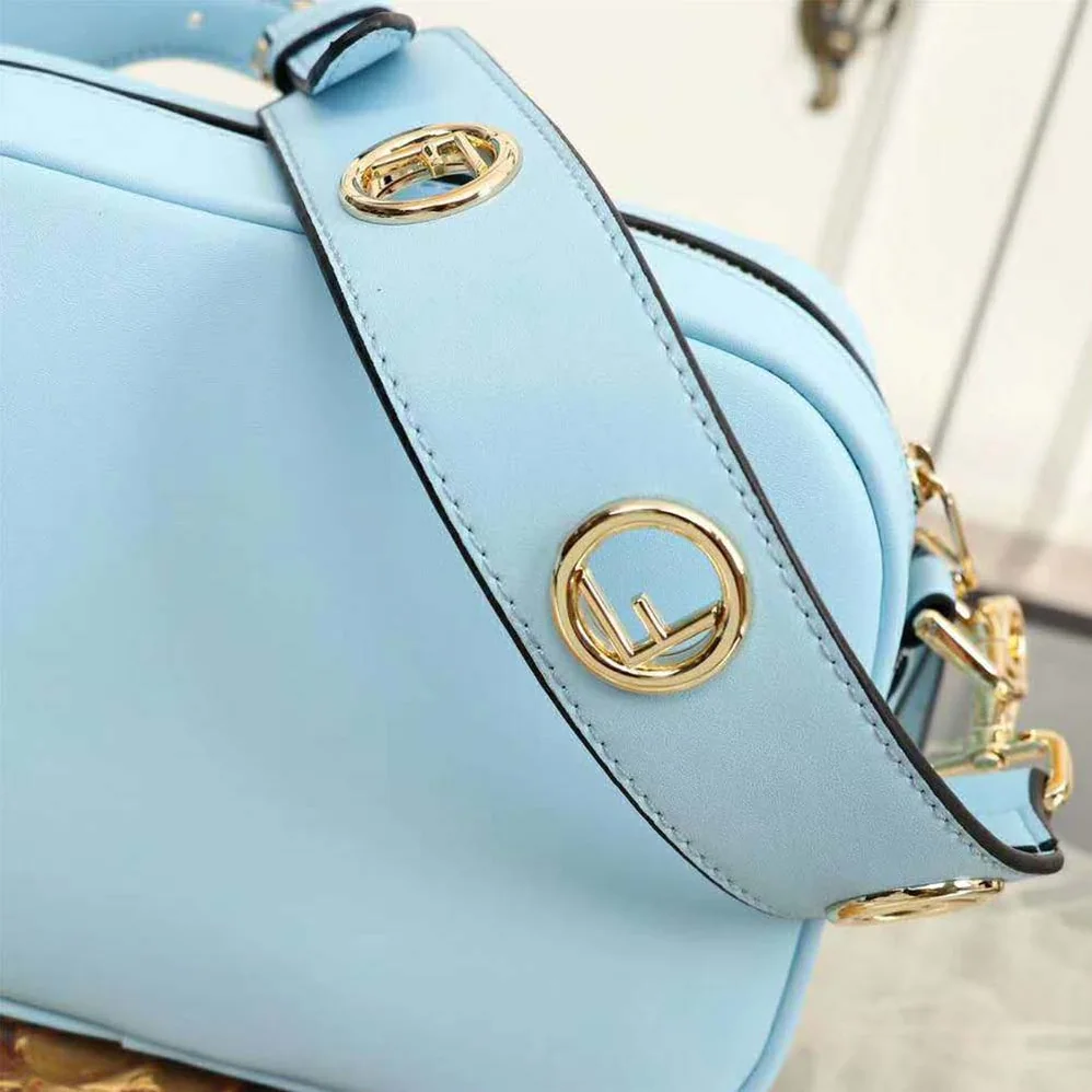 Fendi Camera Case Leather Bag for Women in Blue
