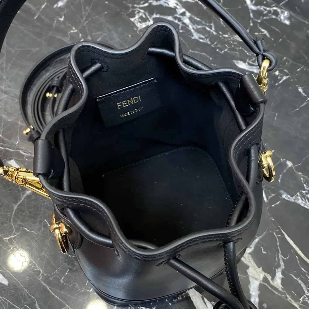 Fendi Mon Tresor Black Leather Mini for Women in bag Fendi Mon Tresor Black Leather Mini for Women in bag