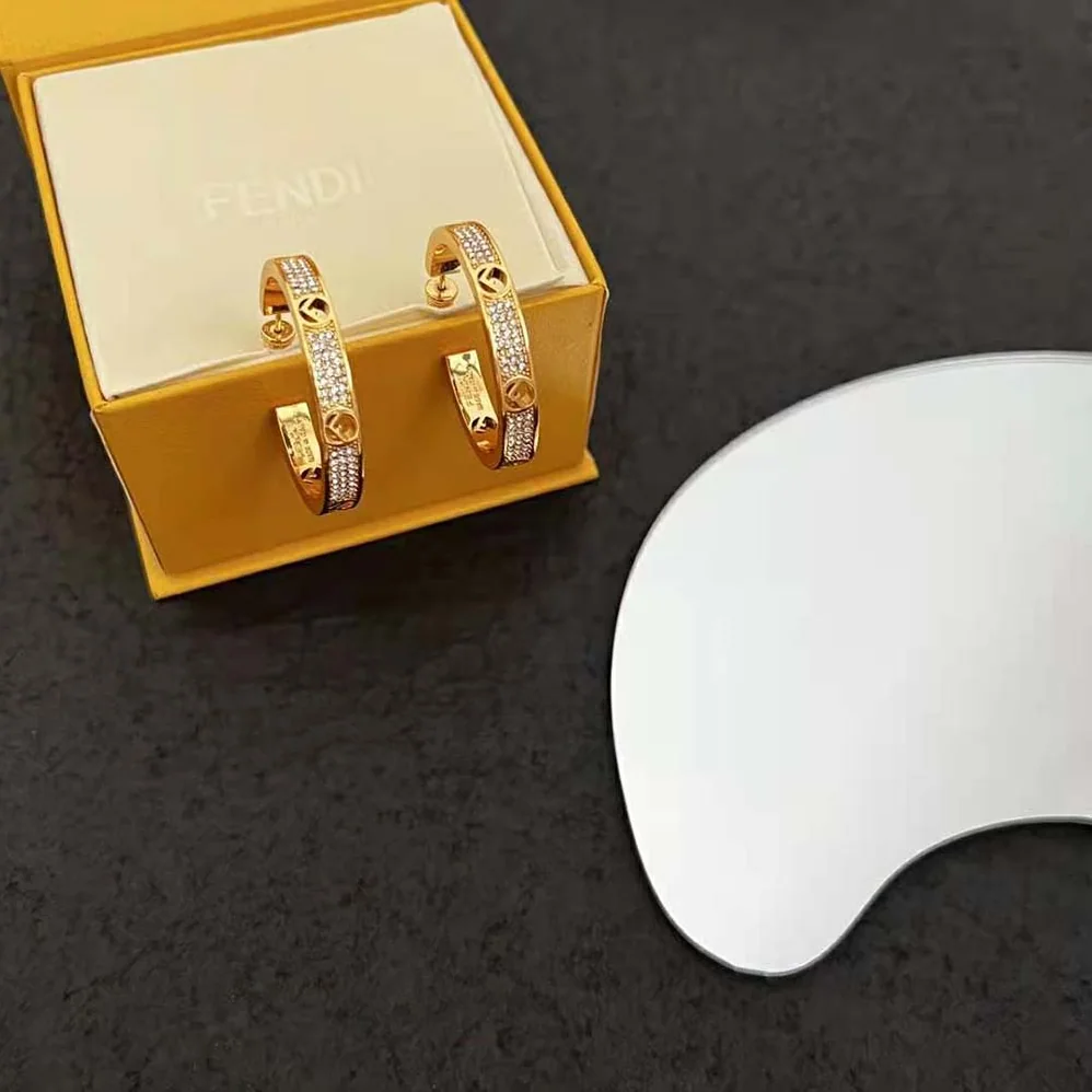 Fendi F Is Fendi Earrings Gold for Women in coloured Fendi F Is Fendi Earrings Gold for Women in coloured