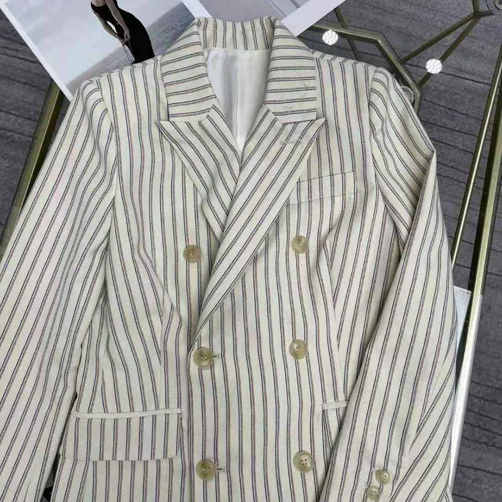 Celine Classic Jacket in Striped Wool for Women Celine Classic Jacket in Striped Wool for Women