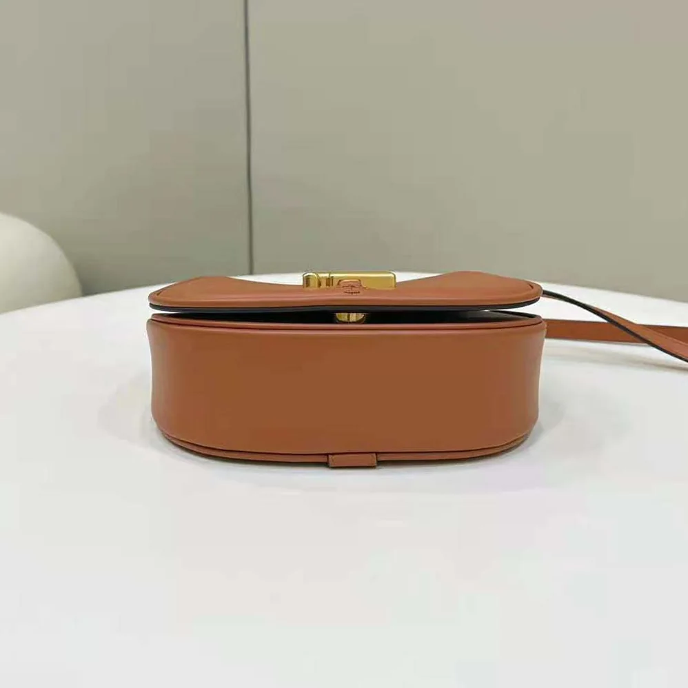 Fendi C'mon Mini Brown Leather Bag for Women Fendi C'mon Mini Brown Leather Bag for Women