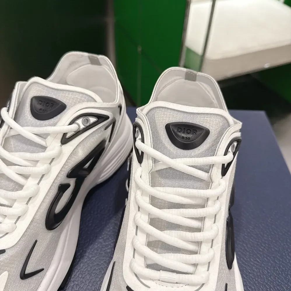 Dior B30 Countdown Tech Sneaker White Semi-Transparent N3O Nylon for Unisex Dior B30 Countdown Tech Sneaker White Semi-Transparent N3O Nylon for Unisex