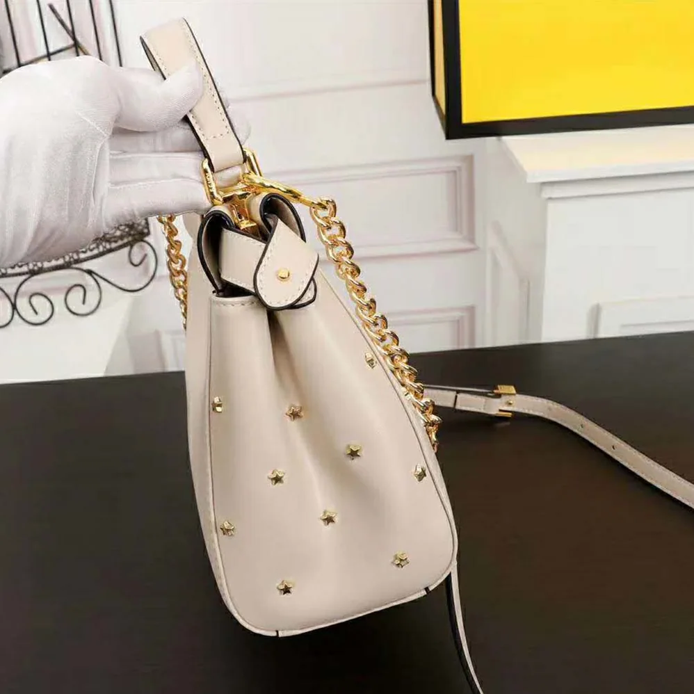 Fendi Peekaboo XS Leather Mini-Bag for Women in White