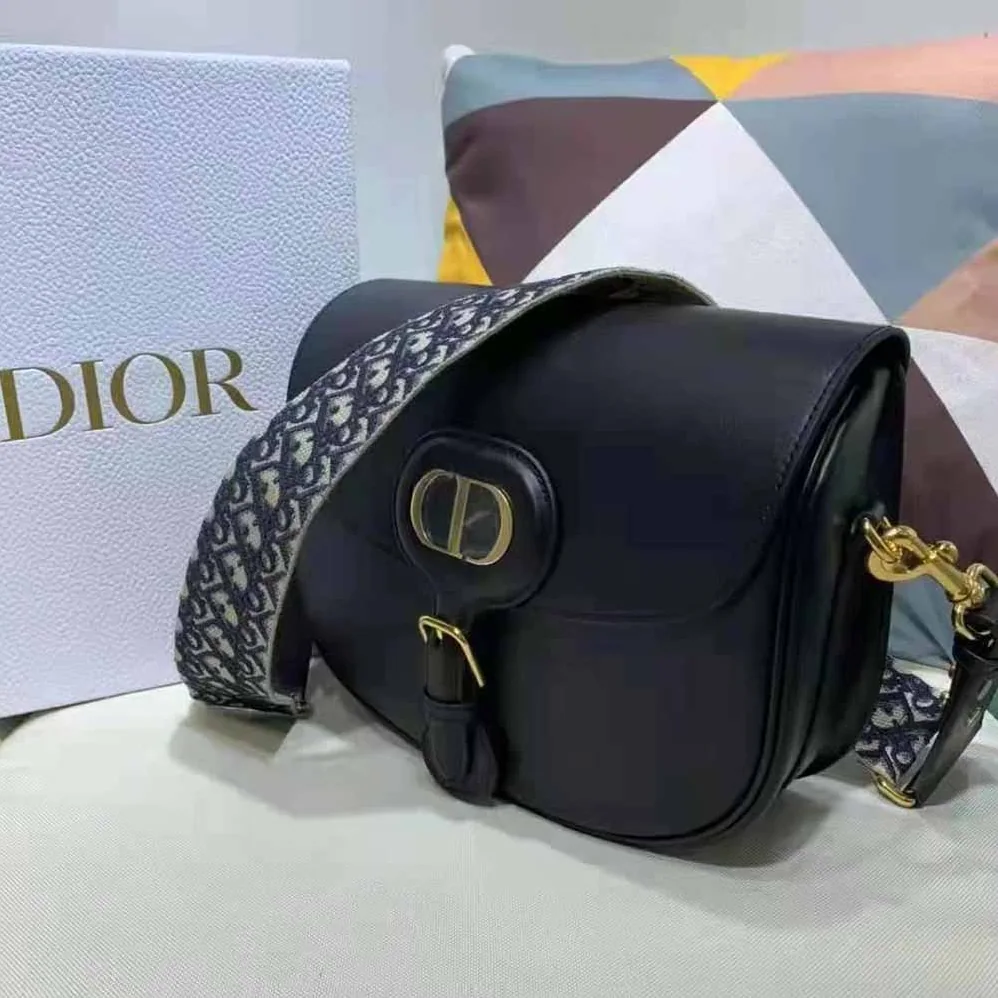 Dior Large Dior Bobby Bag Black Box Calfskin for Women