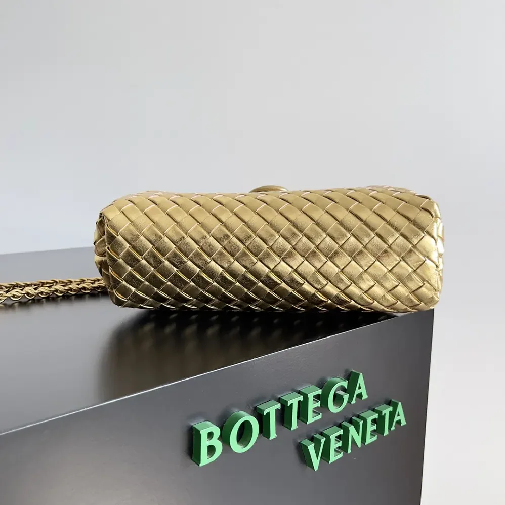 Bottega Veneta Small Lauren 1980 for Women in Gold