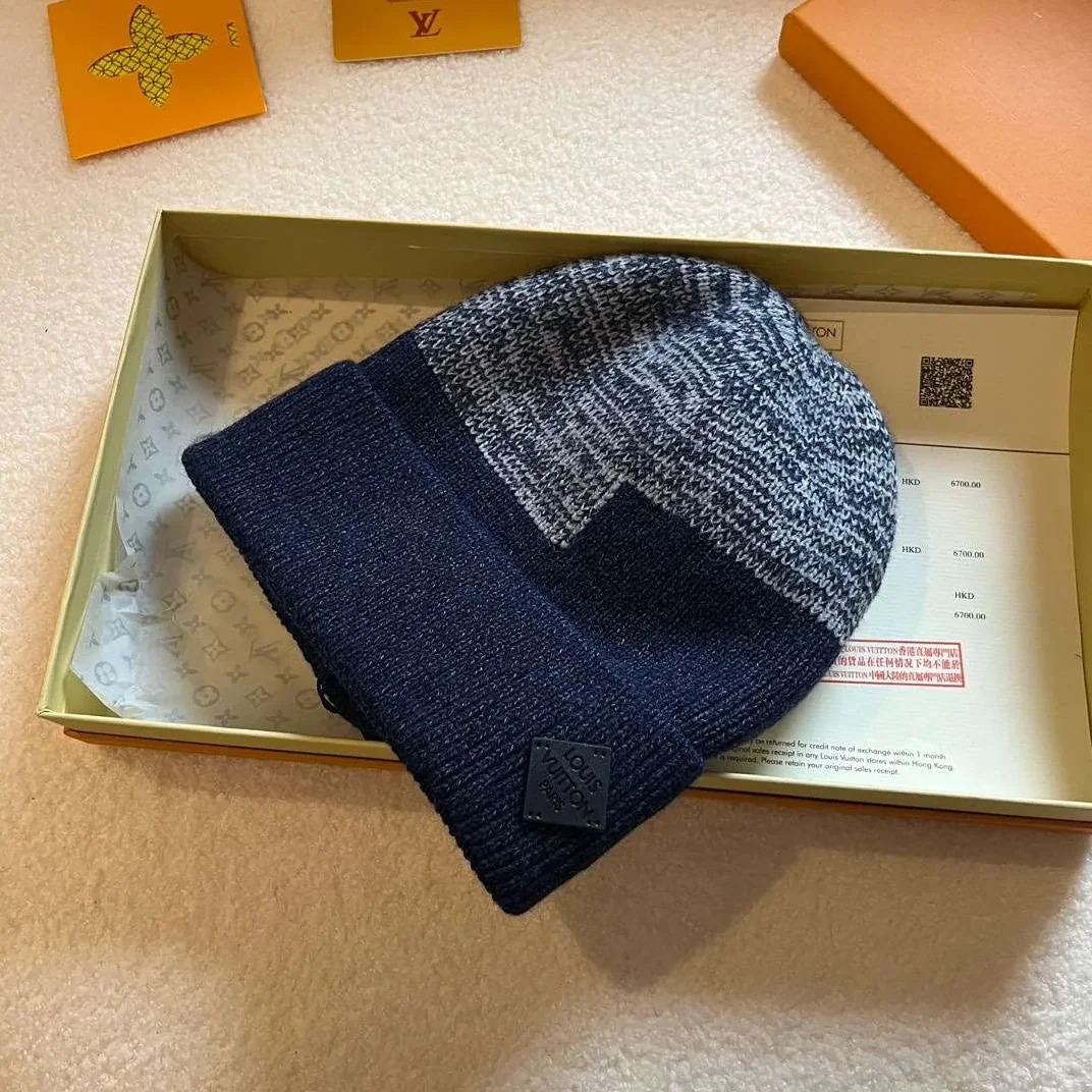 Louis Vuitton Neo Petit Damier Beanie Dark Blue Louis Vuitton Neo Petit Damier Beanie Dark Blue