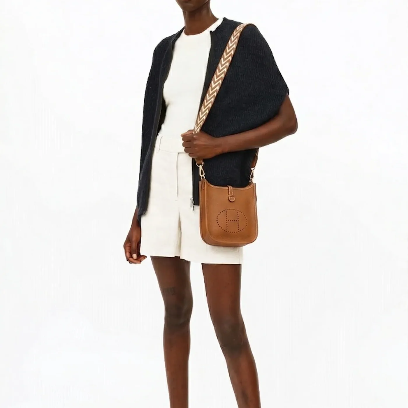 Hermes Evelyne 16 Amazone Shoulder Bag in Brown Palladium Hardware