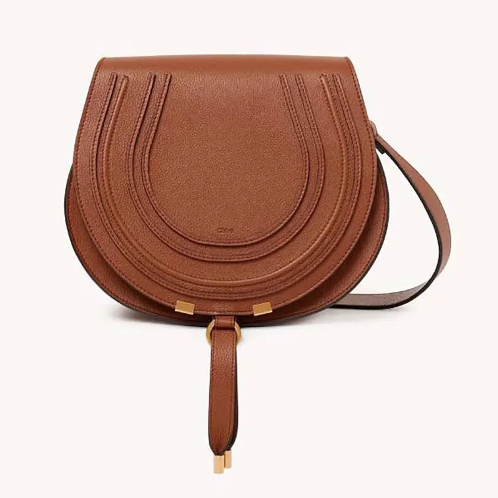 Chloe Small Marcie Saddle Bag is Crafted Leather for Women Chloe Small Marcie Saddle Bag is Crafted Leather for Women