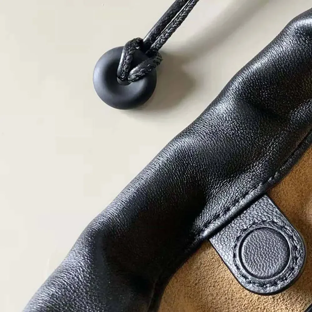 Loewe Mini Flamenco Purse Bag in Mellow Nappa Lambskin for Women in Black