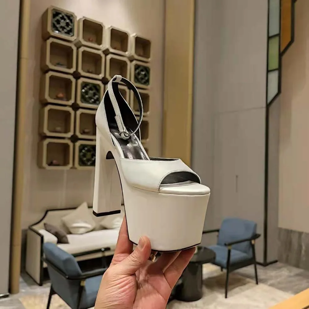 Balenciaga Camden 160mm Sandal in Optic White for Women