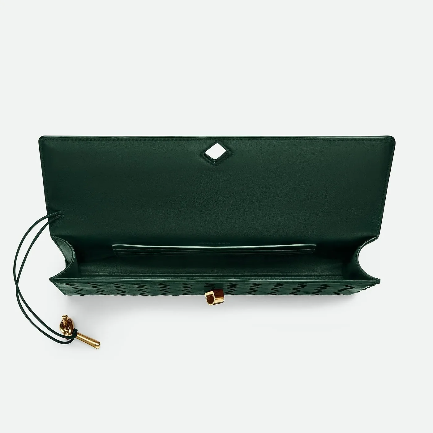 Bottega Veneta Andiamo Clutch Emerald Green /