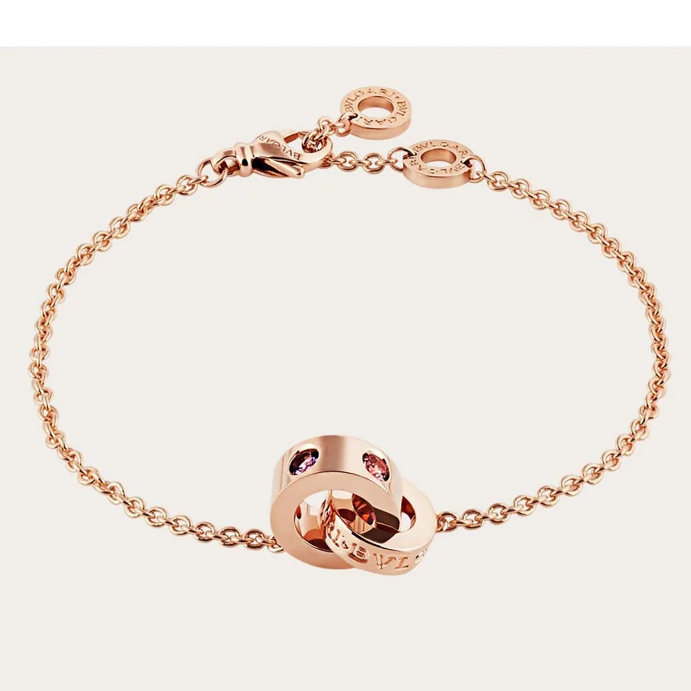 Bvlgari Bvlgari Bvlgari 18 KT Rose Gold Bracelet Set for Women Bvlgari Bvlgari Bvlgari 18 KT Rose Gold Bracelet Set for Women