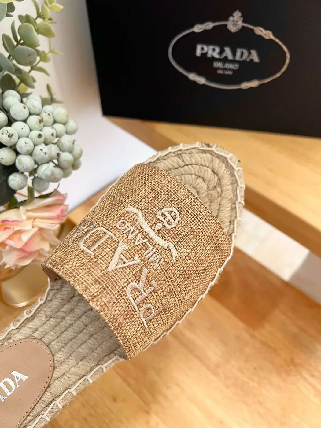 Prada Fabric Espadrilles Brown Prada Fabric Espadrilles Brown