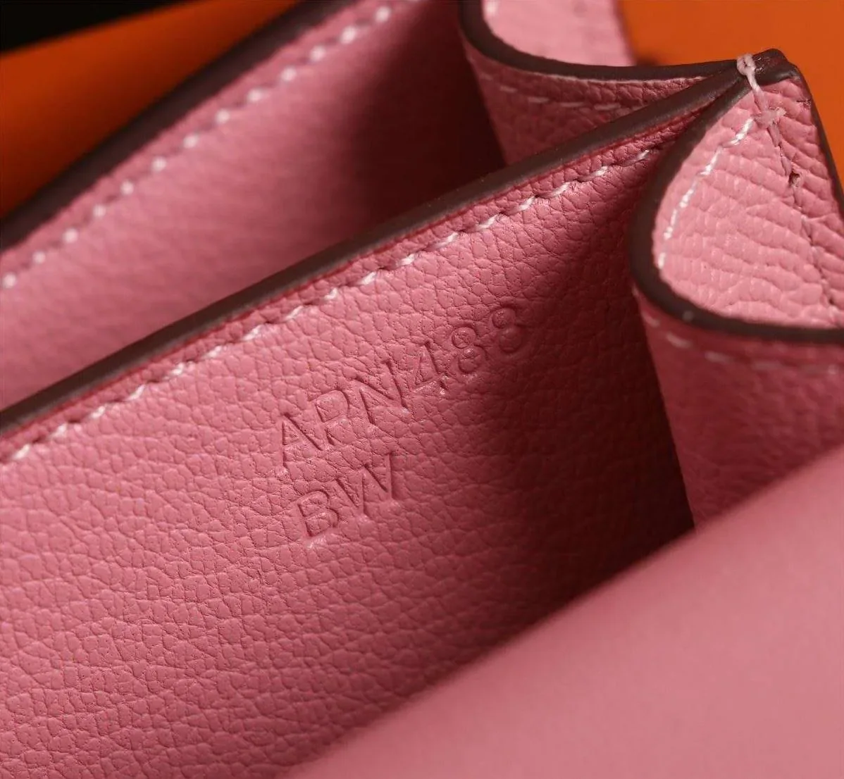 Hermes Constance 18 Crossbody Bag in Pink Gold Hardware