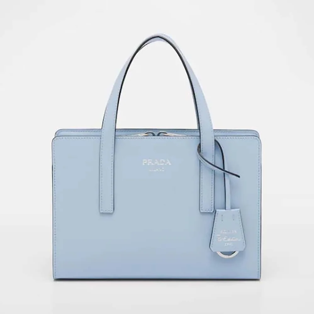 Prada Re-Edition 1995 Brushed-Leather Mini Handbag for Women in Blue Prada Re-Edition 1995 Brushed-Leather Mini Handbag for Women in Blue