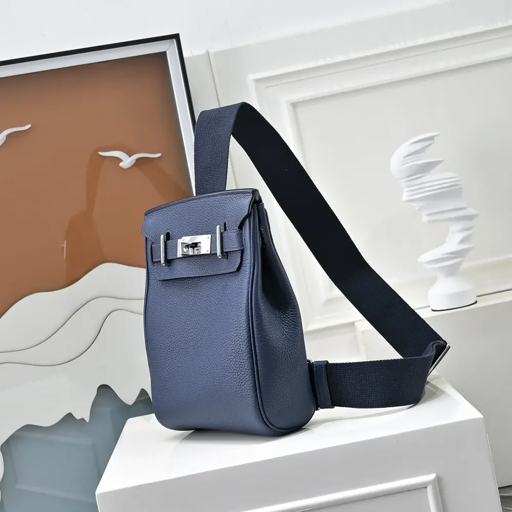 Hermes Hac A Dos PM Backpack for Unisex in Navy