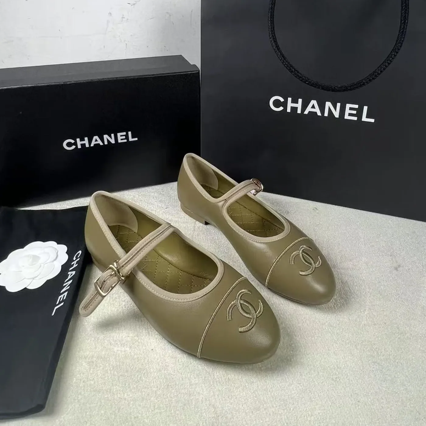 Chanel Mary Janes 24SS Dark Beige Chanel Mary Janes 24SS Dark Beige
