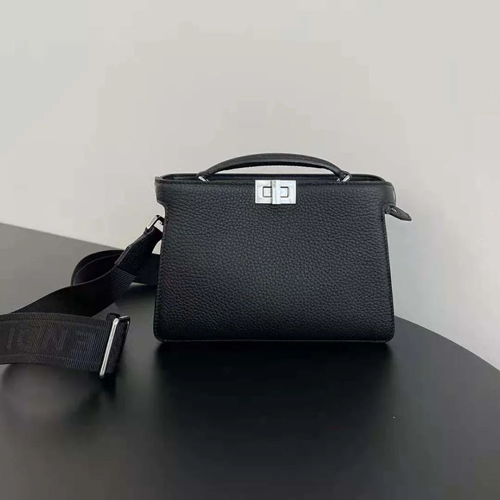 Fendi Peekaboo ISeeU XCross Black Leather Bag for Men Fendi Peekaboo ISeeU XCross Black Leather Bag for Men