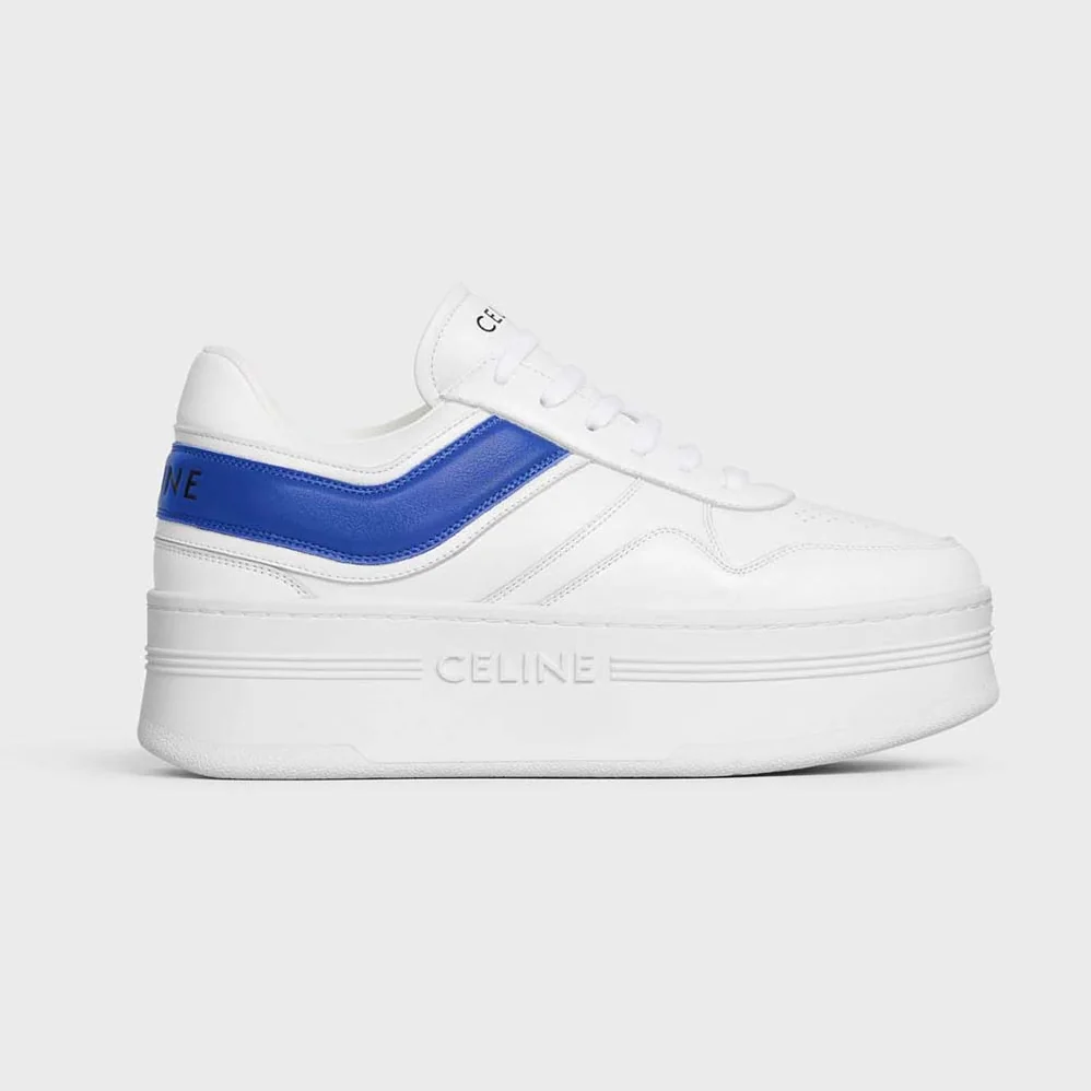 Celine Block Sneakers with Wedge in Calfskin for Women