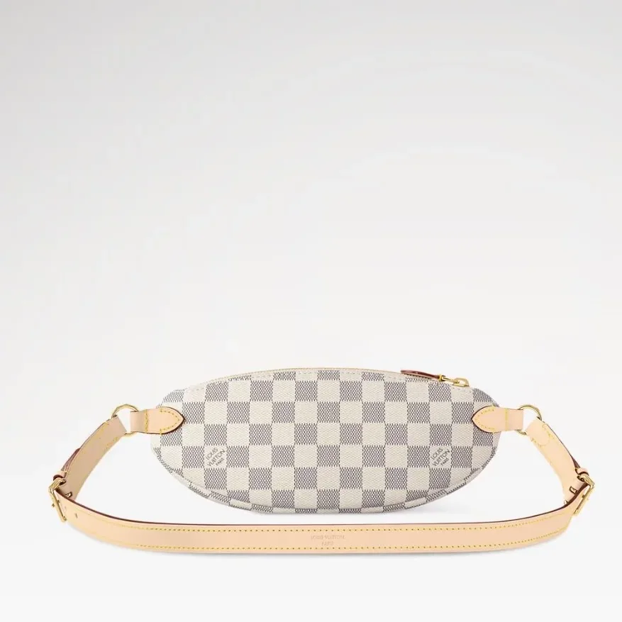 Louis Vuitton Keepit Bumbag in Damier Azur Gold Hardware
