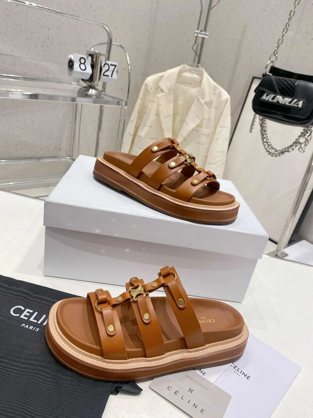 Celine Slides Tippi Black .38NO Celine Slides Tippi Black .38NO