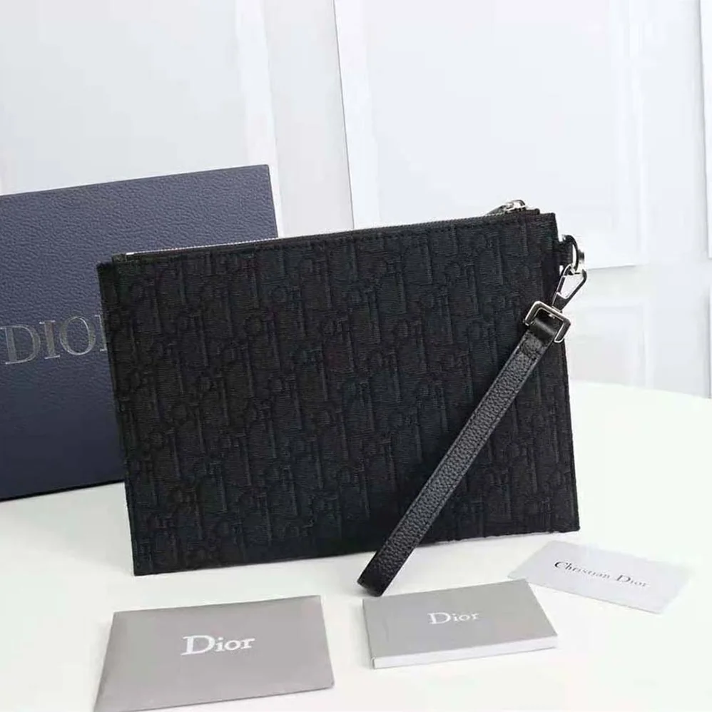 Dior Pouch Black Dior Oblique Jacquard for Men