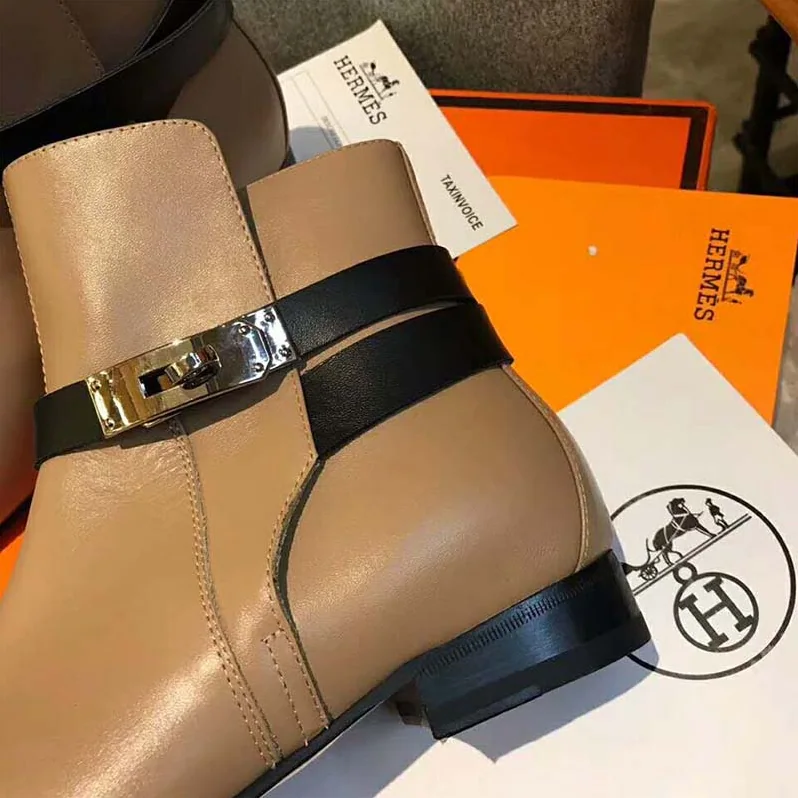 Hermes Shoes Neo Ankle Boot for Women in Brown
