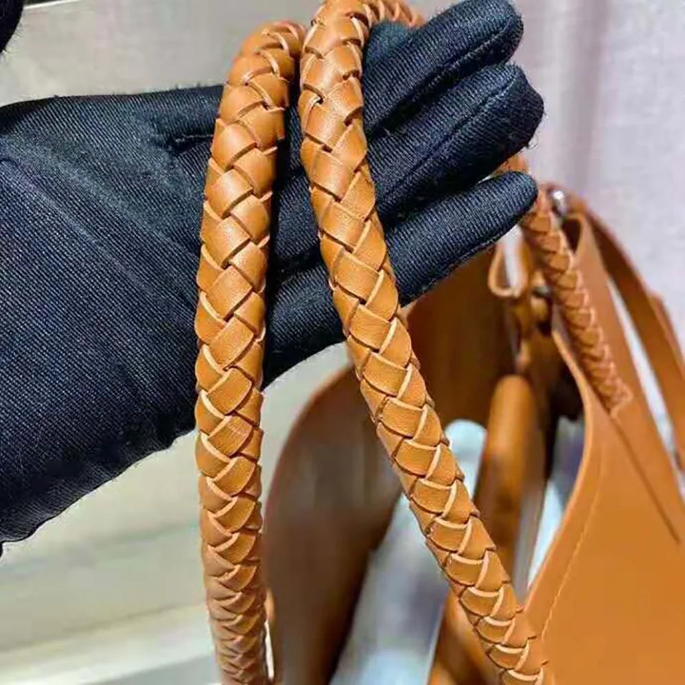 Prada Prada Double Medium Leather Handbag for Women in Brown Prada Prada Double Medium Leather Handbag for Women in Brown
