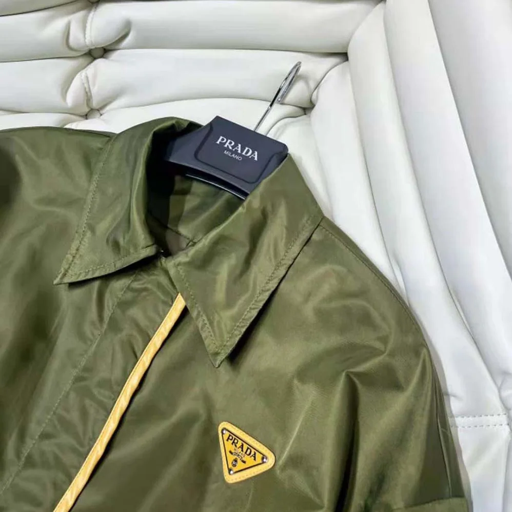 Prada Re-Nylon Jacket for Women in Green Prada Re-Nylon Jacket for Women in Green