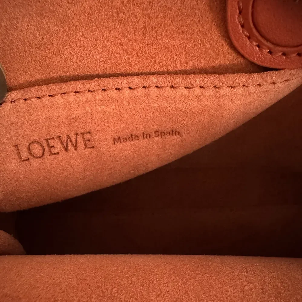 Loewe Small Amazona 180 Bag in Soft Calfskin for Women in Sunrise Orange