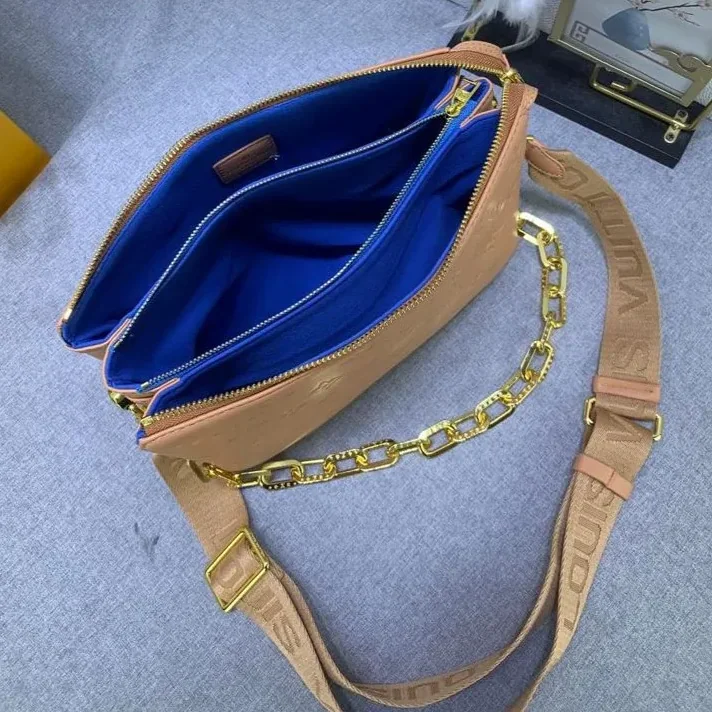 Louis Vuitton Coussin PM Shoulder Bags in Monogram Cream Gold Hardware