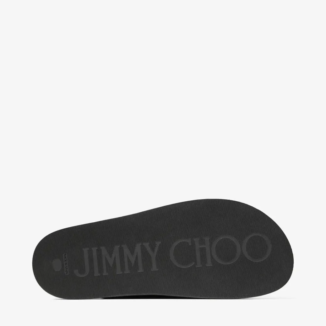 Jimmy Choo Fayence Sandal Black FAYENCESANDALSQM Jimmy Choo Fayence Sandal Black FAYENCESANDALSQM