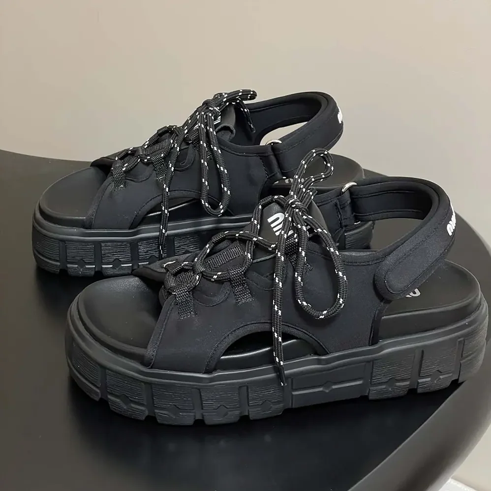 Miu Miu Chunky Neoprene Sandals for Women