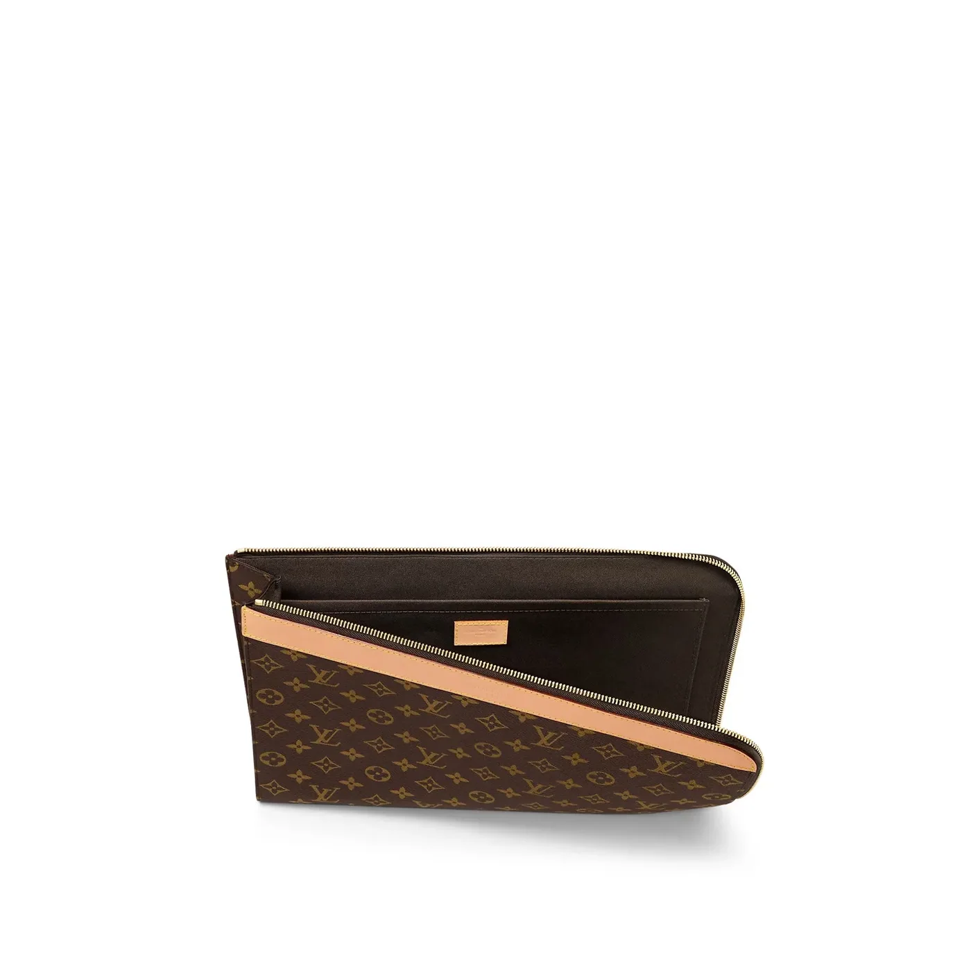 Louis Vuitton Pochette Jour Wallet Clutch & Pouch / Brown Monogram Canvas Gold Hardware