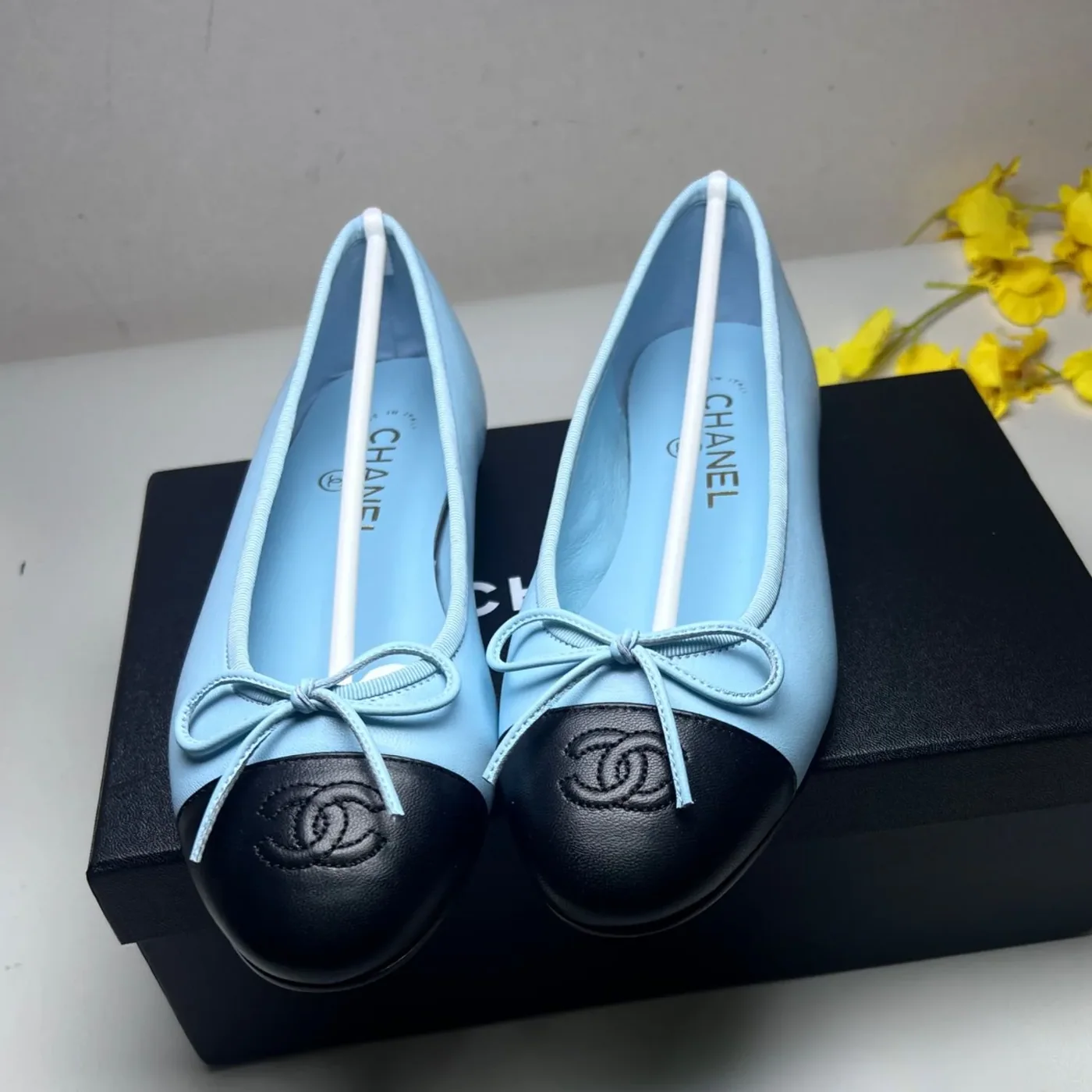 Chanel Ballet Flats Blue Chanel Ballet Flats Blue