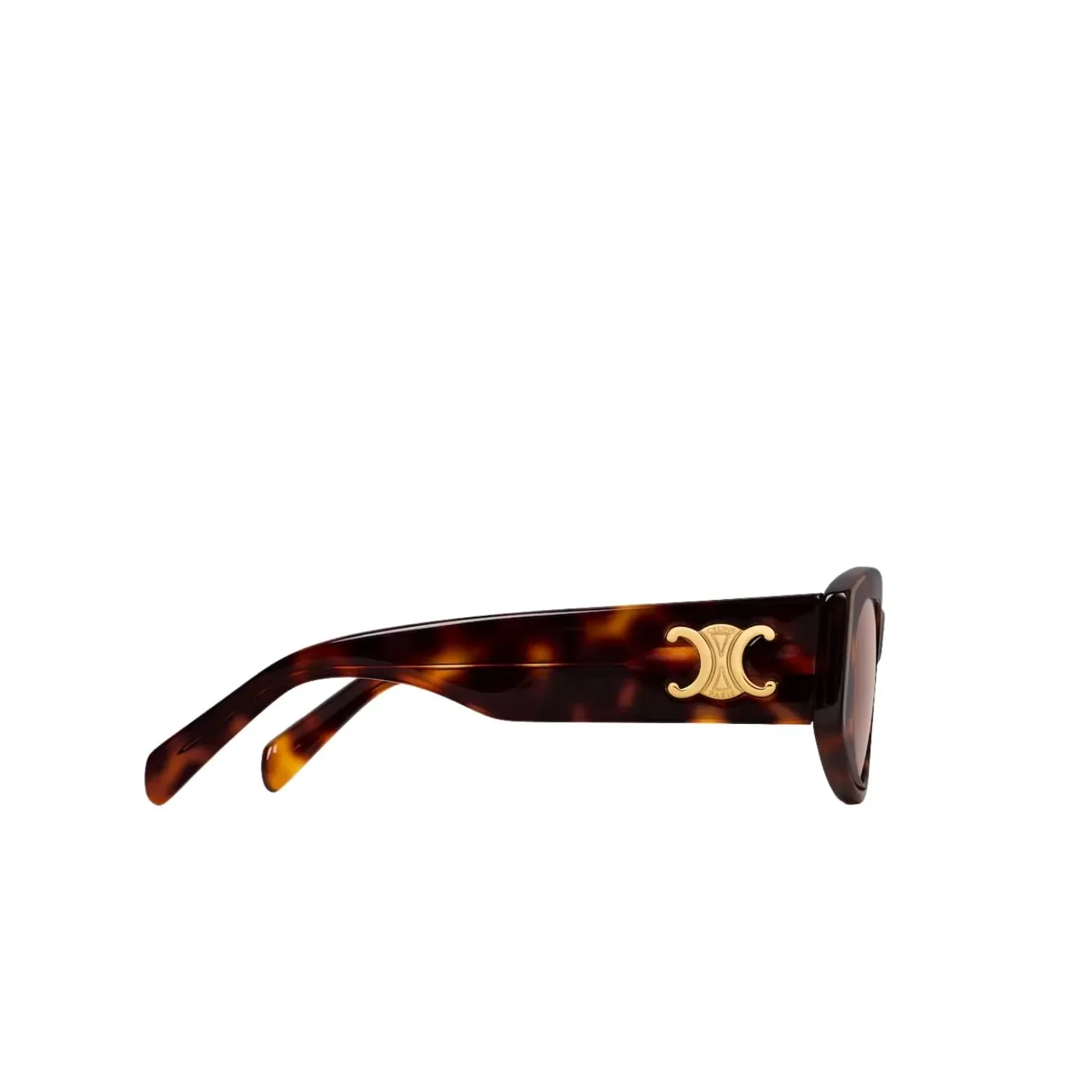 Celine Triomphe 15 Sunglasses In Acetate Dark Havana Celine Triomphe 15 Sunglasses In Acetate Dark Havana