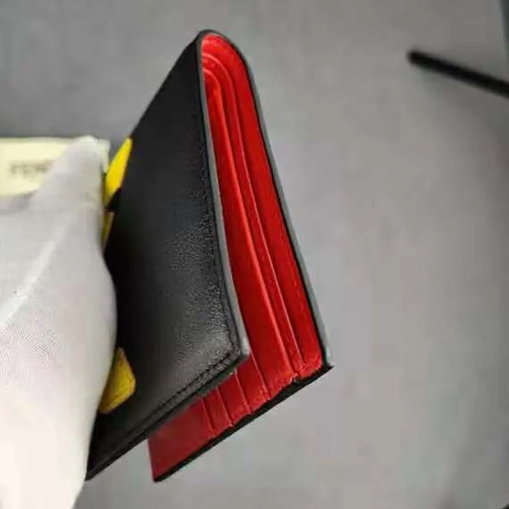 Fendi Wallet Black Leather Horizontal Wallet for Men Fendi Wallet Black Leather Horizontal Wallet for Men
