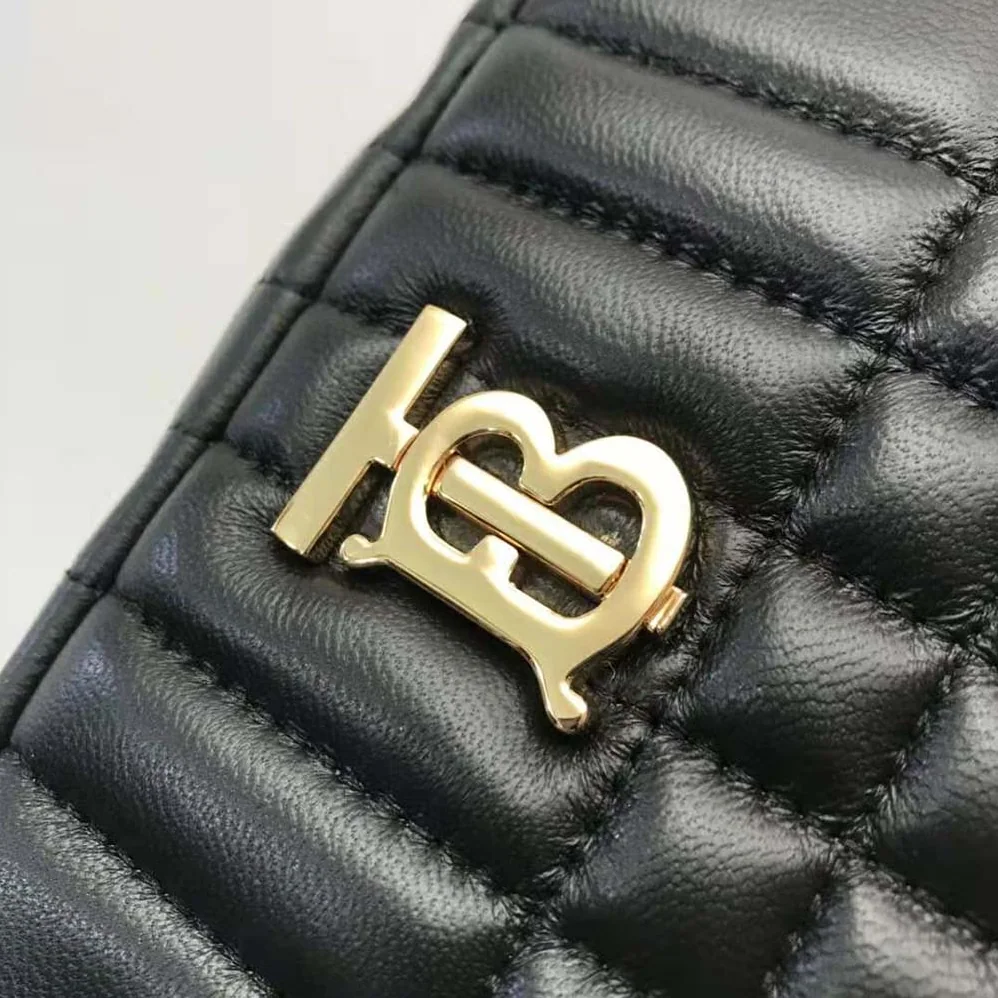 Burberry Mini Quilted Lambskin Lola Camera Bag for Women in Black Burberry Mini Quilted Lambskin Lola Camera Bag for Women in Black