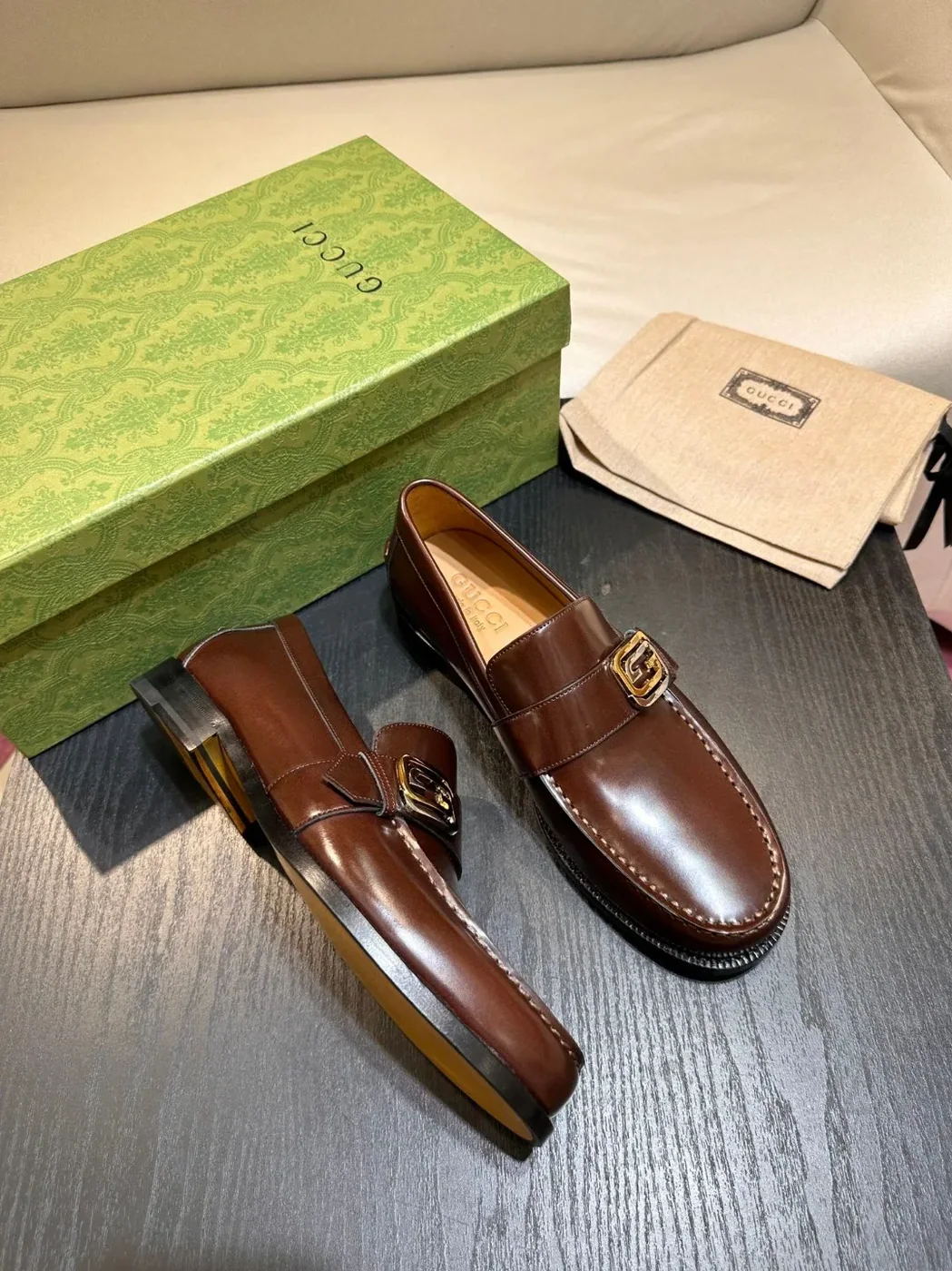 Gucci Interlocking G Loafer Brown Gucci Interlocking G Loafer Brown