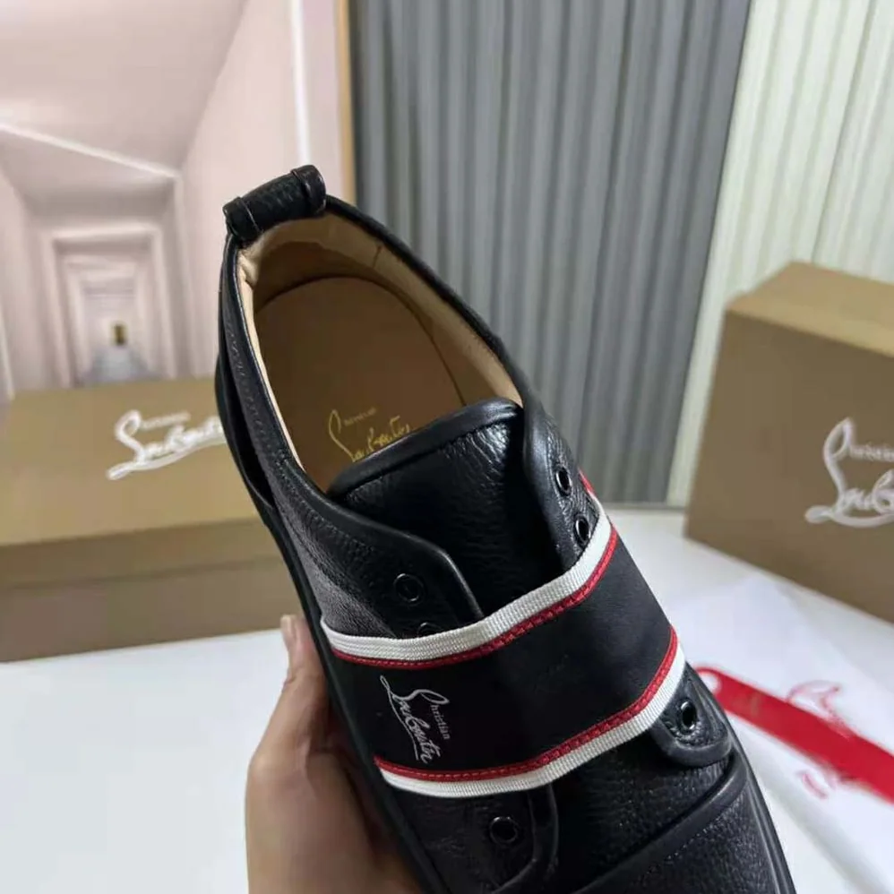 Christian Louboutin Adolescenza Sneakers for Men in Black Christian Louboutin Adolescenza Sneakers for Men in Black