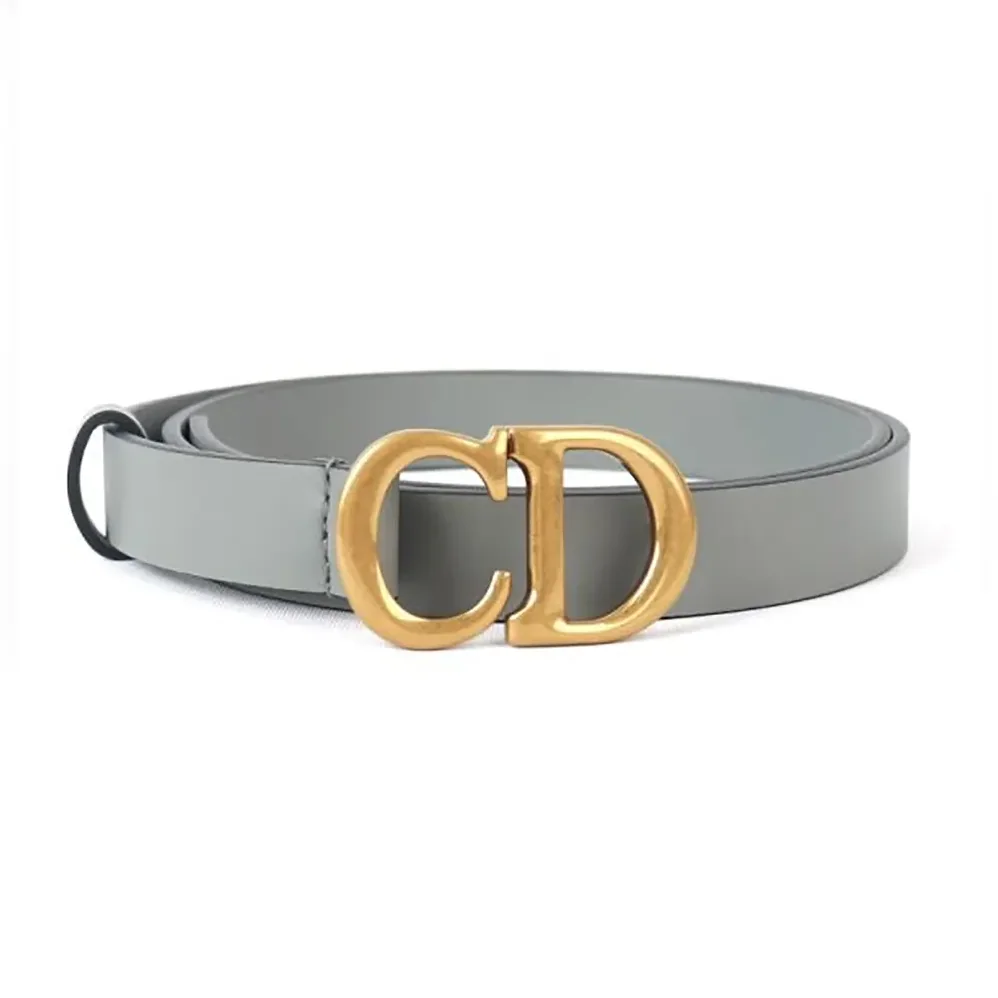 Dior Saddle Belt Gray Ultrasoft Calfskin 20 MM for Women Dior Saddle Belt Gray Ultrasoft Calfskin 20 MM for Women
