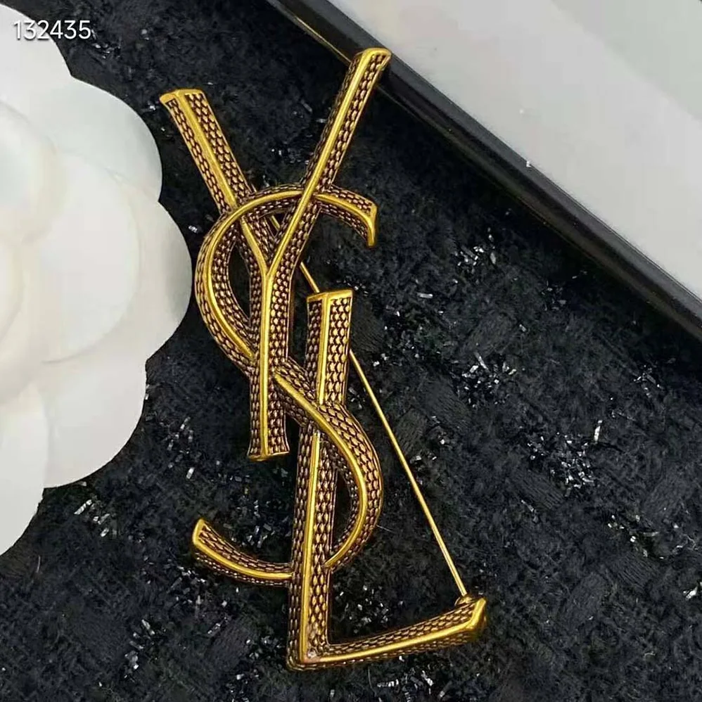 Saint Laurent YSL Opyum Ysl Snake Brooch in Metal for Women Saint Laurent YSL Opyum Ysl Snake Brooch in Metal for Women