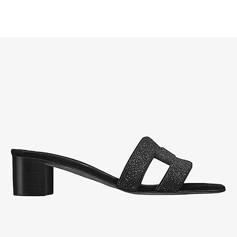 Hermes Shoes Oasis sandal 50mm Heel for Women in Black Hermes Shoes Oasis sandal 50mm Heel for Women in Black