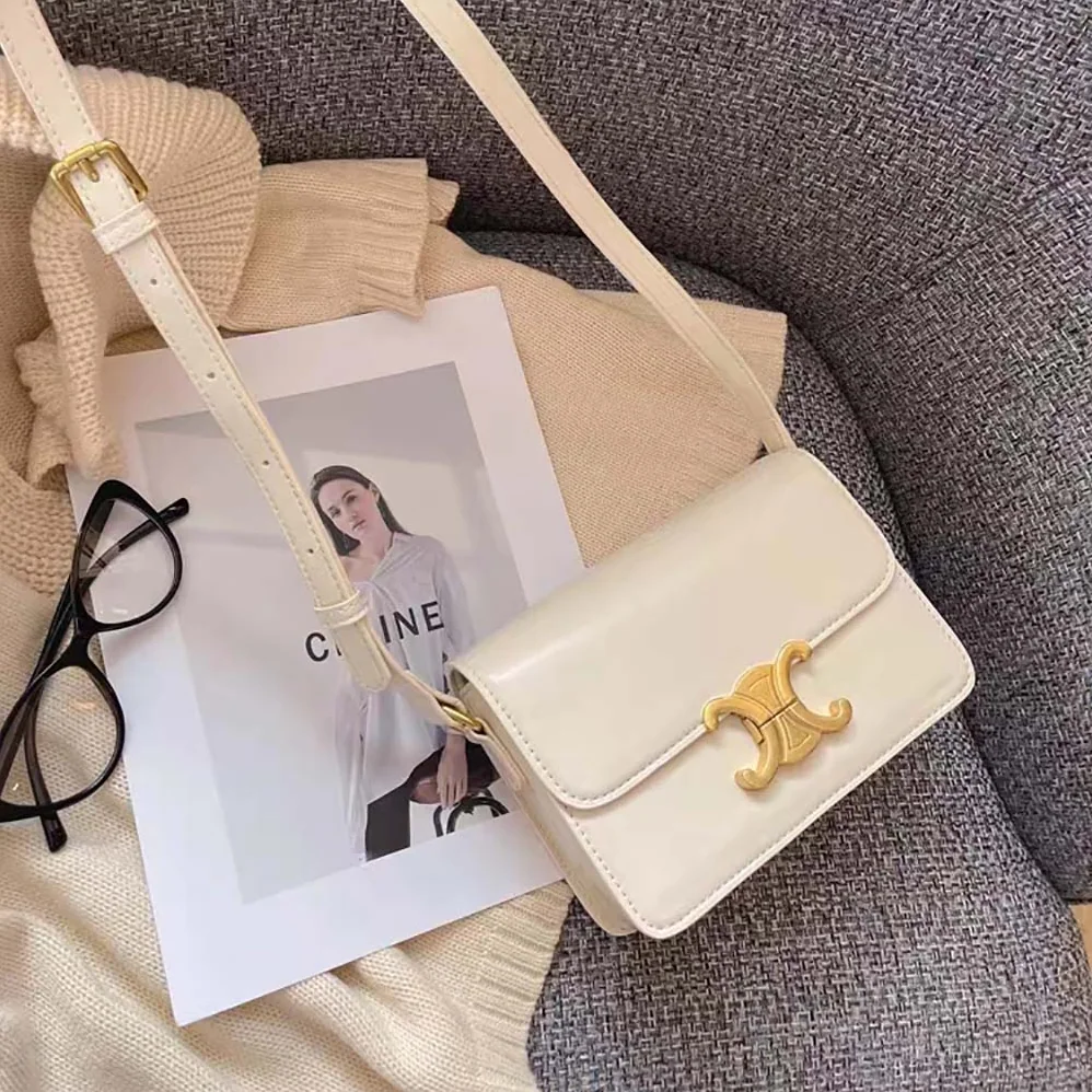 Celine Teen Triomphe Bag in Shiny Calfskin for Women