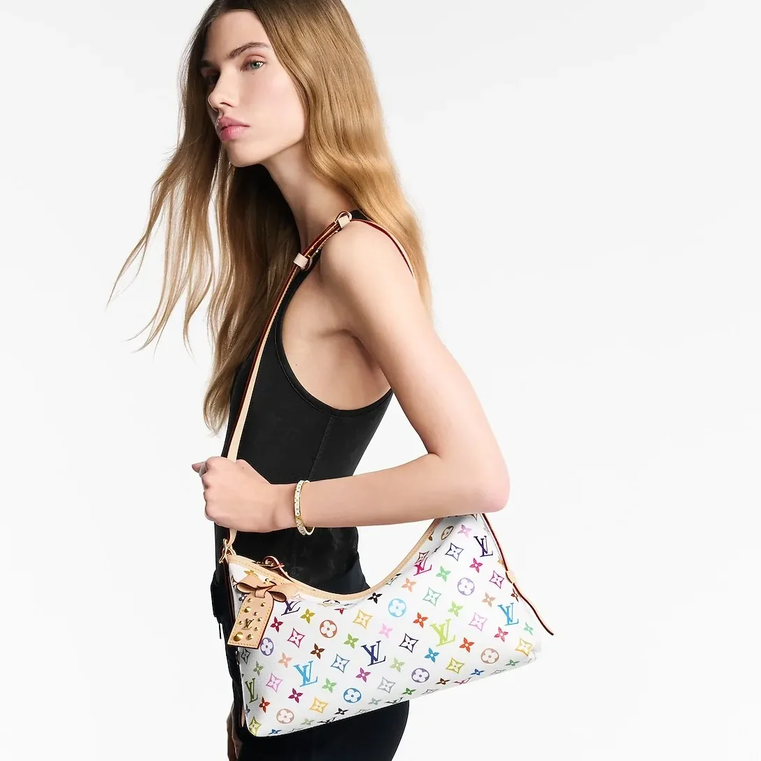 Louis Vuitton LV x TM CarryAll East West Shoulder Bag in Multicolor Gold Hardware