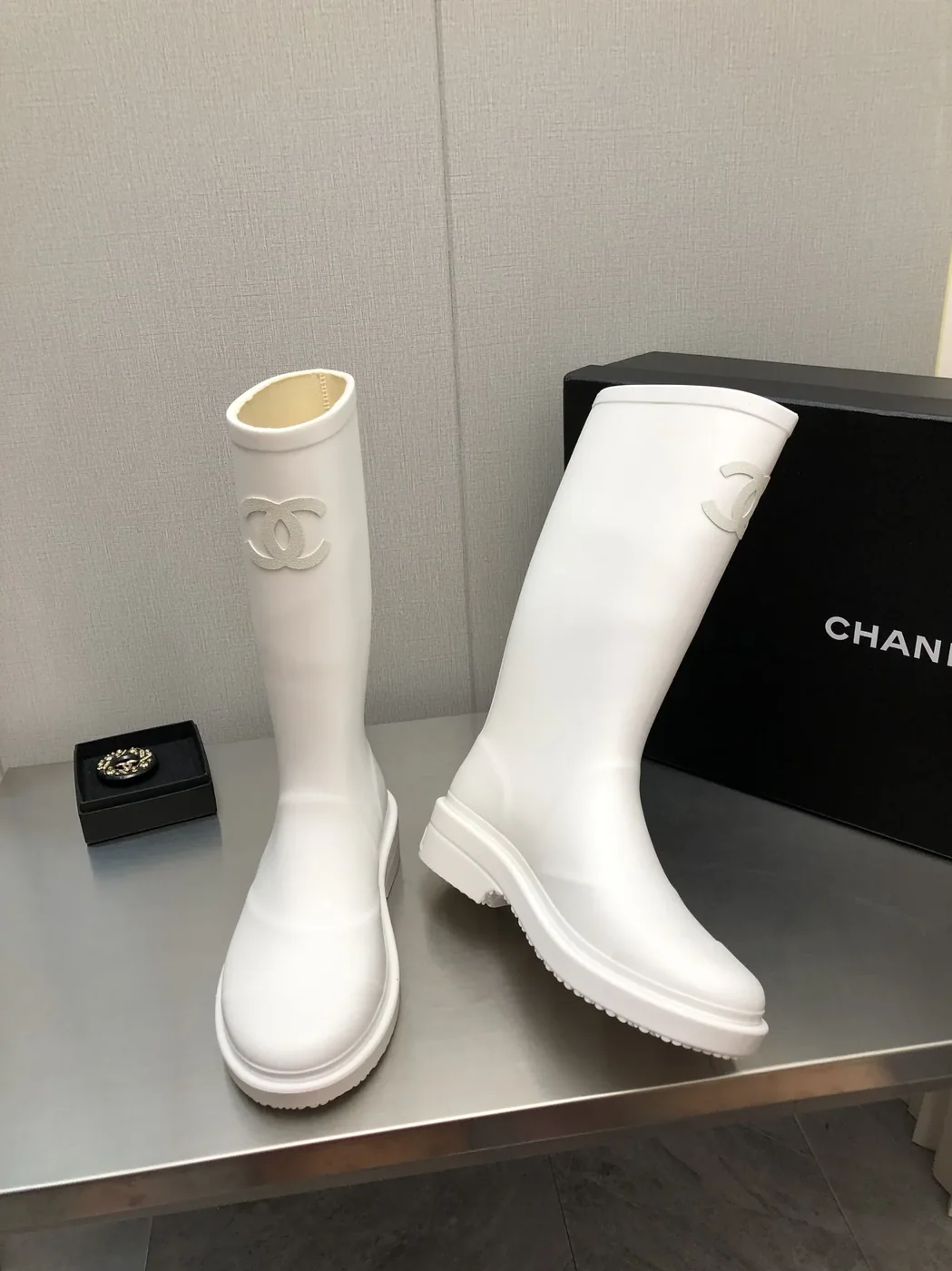 Chanel Hight Boots White for Women Chanel Hight Boots White for Women